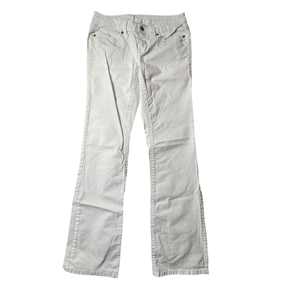London Jean Pants Womens 6 White  Bootcut Low Rise Solid VTG Y2K